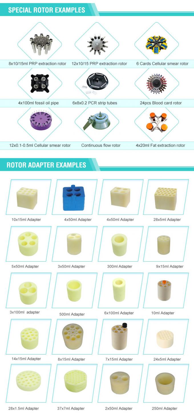 TGL-16 masa üstü soğutulmuş santrifüj, 90ml yüksek hızlı 1.5ml / 2.2ml tüpleri açılı rotorlu mikro santrifüj 6