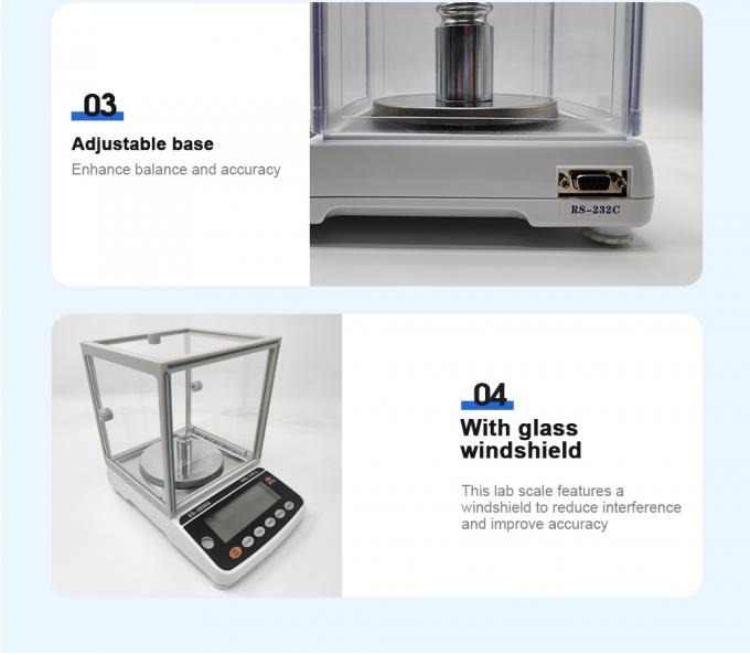 Okunabilirlik 0.001g Laboratuvar Precision Balance Laboratuvar Enstr&uuml;manları Draf Kalkanlı Analiz Denge &Ouml;l&ccedil;&uuml;s&uuml; 3