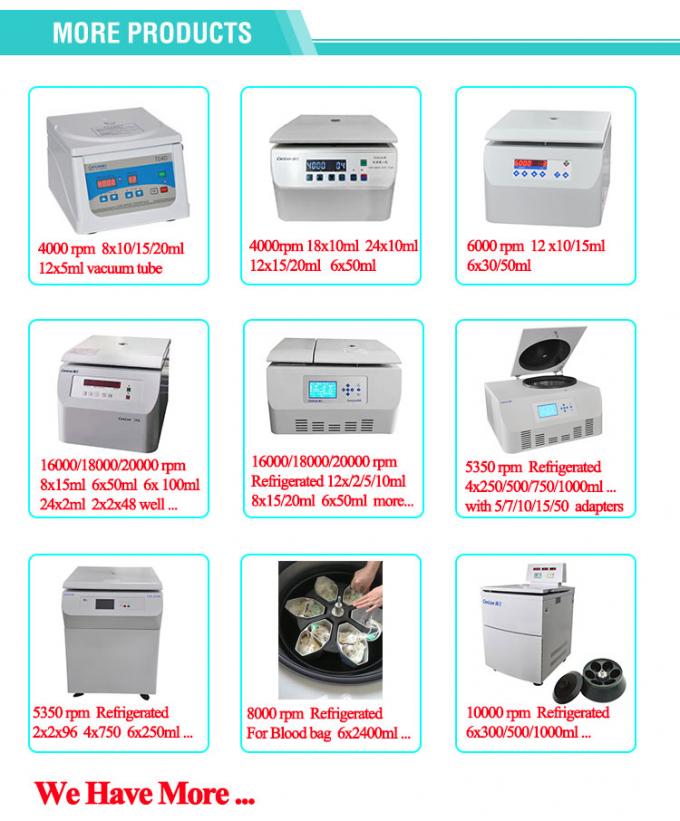 TDZ5-WS Döner Rotorlu Tezgah Üstü santrifüj, 100ml ve 250ml santrifüj şişeleriyle 7