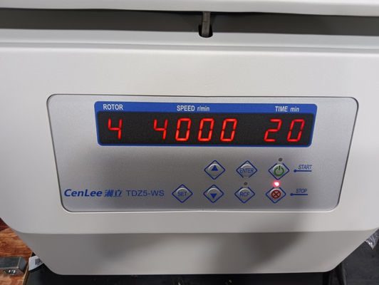 TDZ5-WS Masaüstü Yatay Santrifüj Döner Rotor 5000rpm 4 * 250ml Kovalı