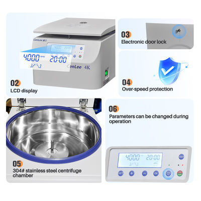 Cenlee 4K Benchtop Otomatik dengeleme kan ayrımı santrifüj makinesi