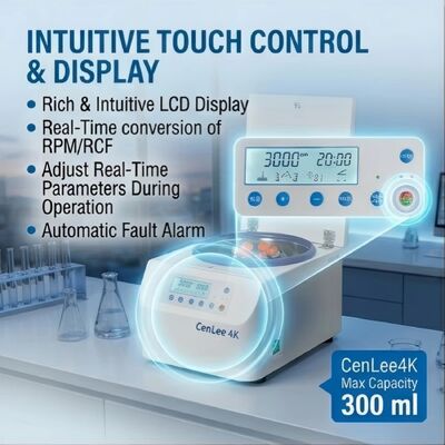 CE Certificated 4000rpm Tabletop Low Speed Centrifuge with Brushless Motor for Lab Use