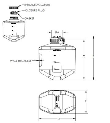 İyi bir fiyat. 2400ml 2L Santrifüj Şişe Süper Kapasiteli Deneysel Sarf Malzemeleri Thermo Sorvall H-12000 Rotor ile Uyumlu çevrimiçi